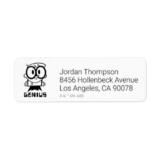 Dexter "Genius" Outline Graphic Return Address Label