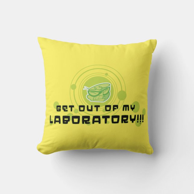 Dexter - Get Out Of My Laboratory!!! Cushion (Front)