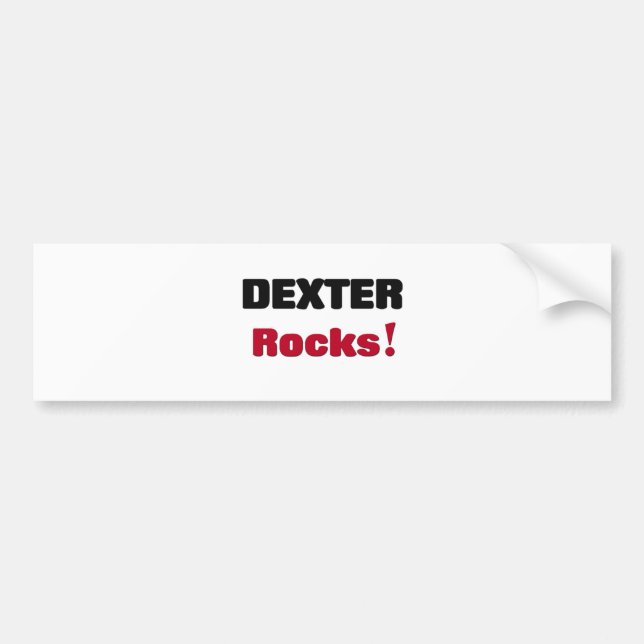 Dexter Rocks Bumper Sticker (Front)