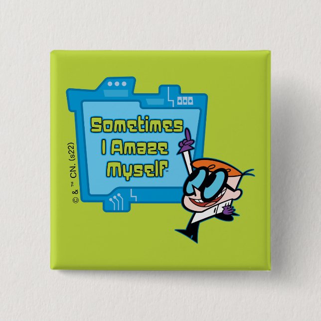 Dexter - Sometimes I Amaze Myself 15 Cm Square Badge (Front)