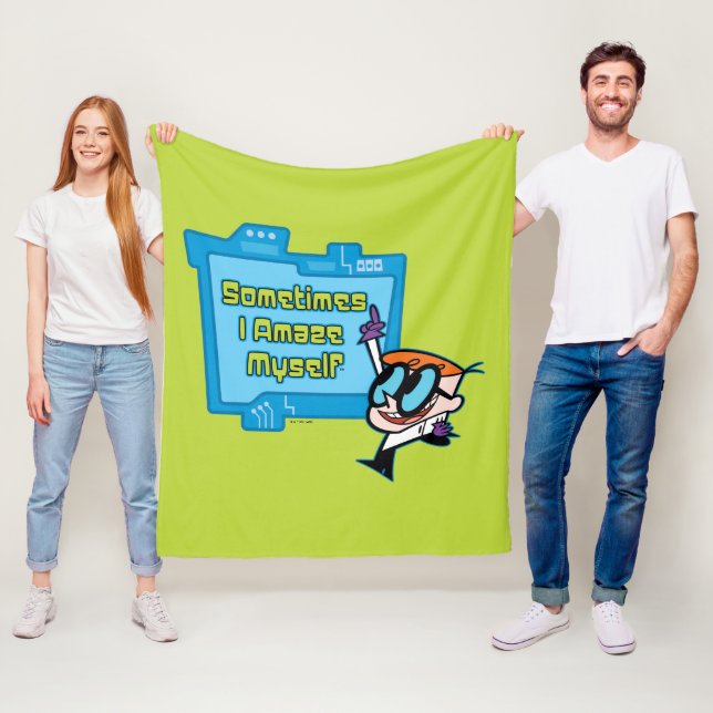 Dexter - Sometimes I Amaze Myself Fleece Blanket (In Situ)