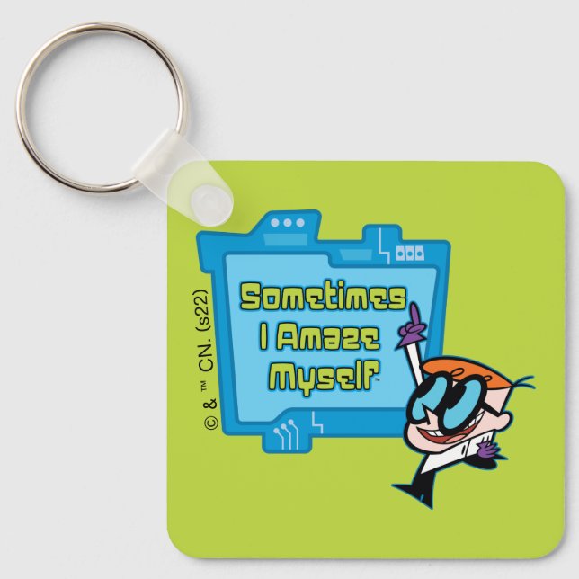 Dexter - Sometimes I Amaze Myself Key Ring (Front)