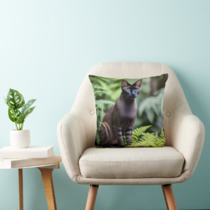 Dexter The Black Siamese Cat, Cushion