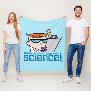 Dexter - What A Fine Day For Science! Fleece Blanket