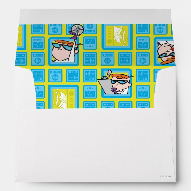 Dexter's Laboratory Experiments Pattern Envelope (Back (Bottom))