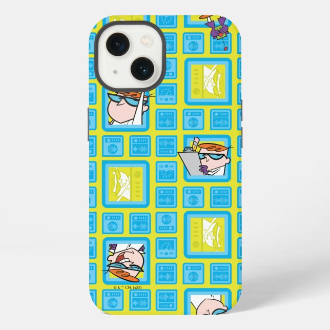 Dexter's Laboratory Experiments Pattern iPhone Case (Back)