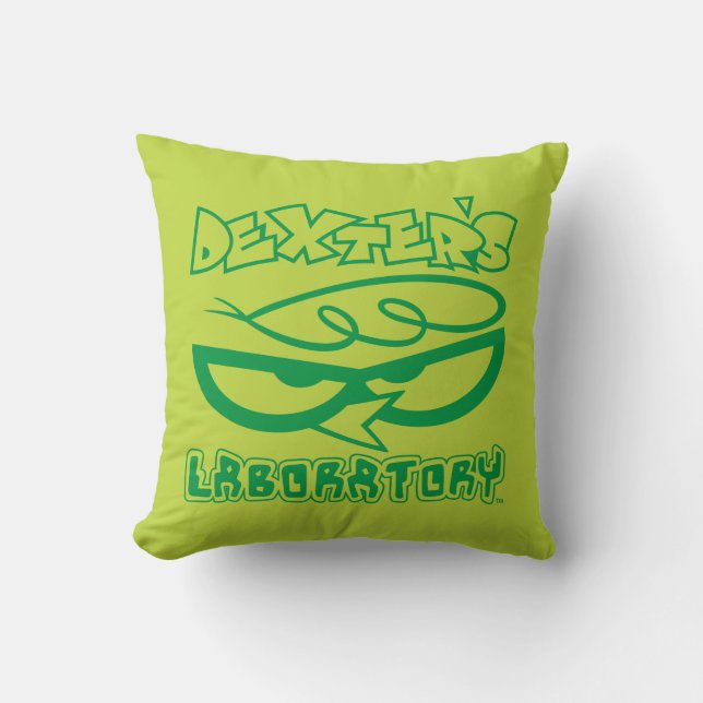 Dexter's Laboratory Face Logo Cushion (Front)