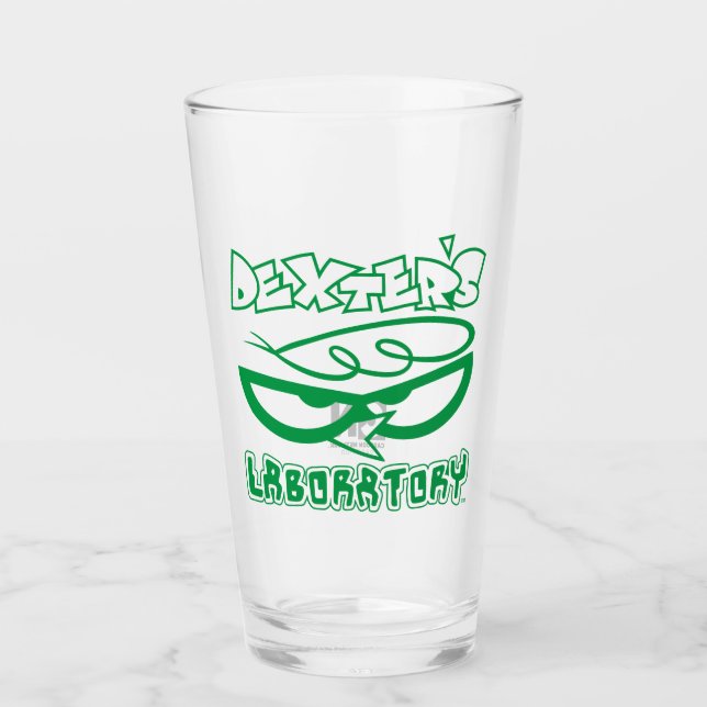 Dexter's Laboratory Face Logo Glass (Front)