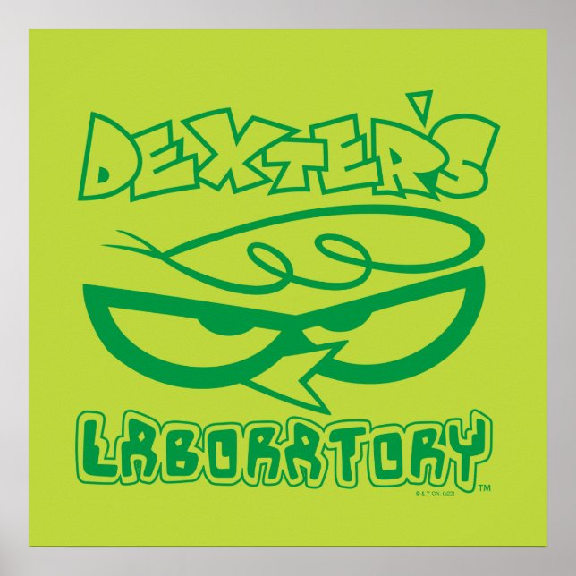 Dexter's Laboratory Face Logo Poster (Front)