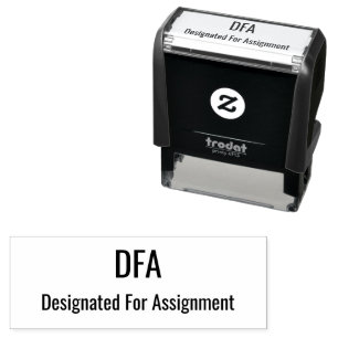 DFA Designated For Assignment Baseball Terminology Self-inking Stamp