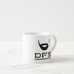 DFS white espresso mug