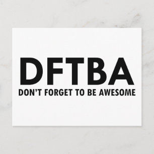 DFTBA POSTCARD