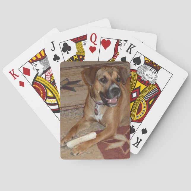 DG- Boxer Mix Playing Cards (Back)