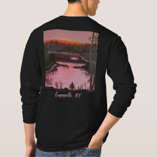 DG Paintings Empeyville Pond Sunset long sleeve T-Shirt