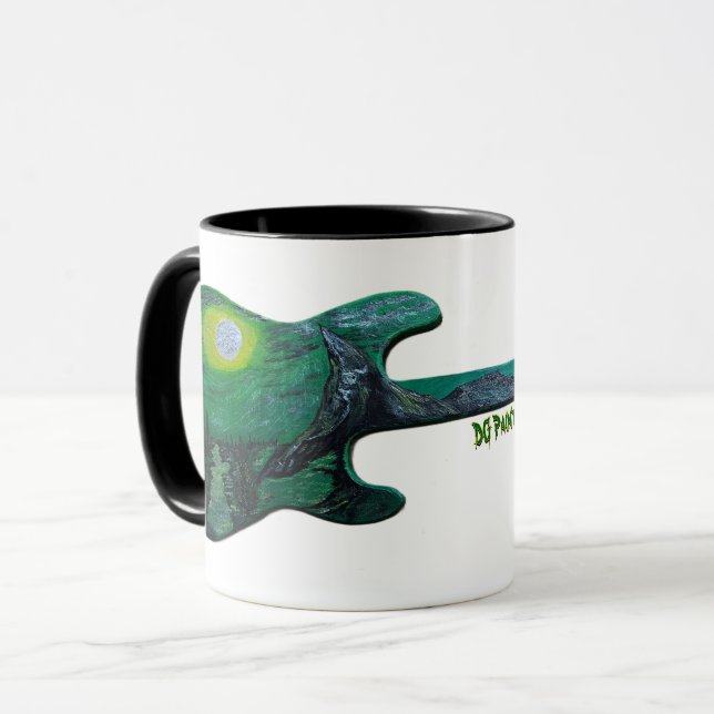 DG Paintings Geen Valley Guitar Mug (Front Left)