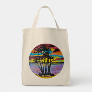 DG Paintings Island Sunset Tote Bag