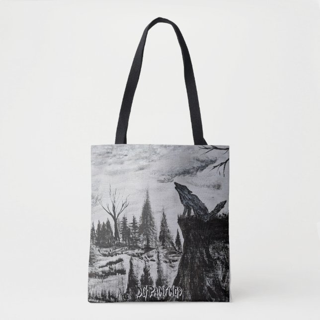 DG Paintings Wolf Valley Tote Bag (Front)
