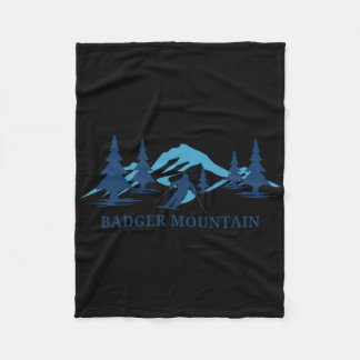Dger Mountain Washington Ski Resort Skiing Skier  Fleece Blanket
