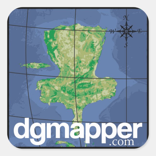 DGMapper.com Sheet of Stickers (Front)