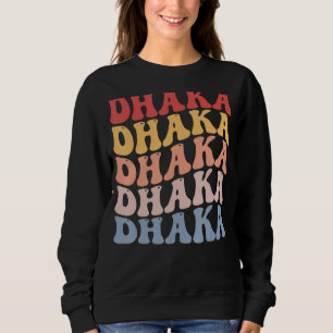 Dhaka City Groovy Retro Sweatshirt