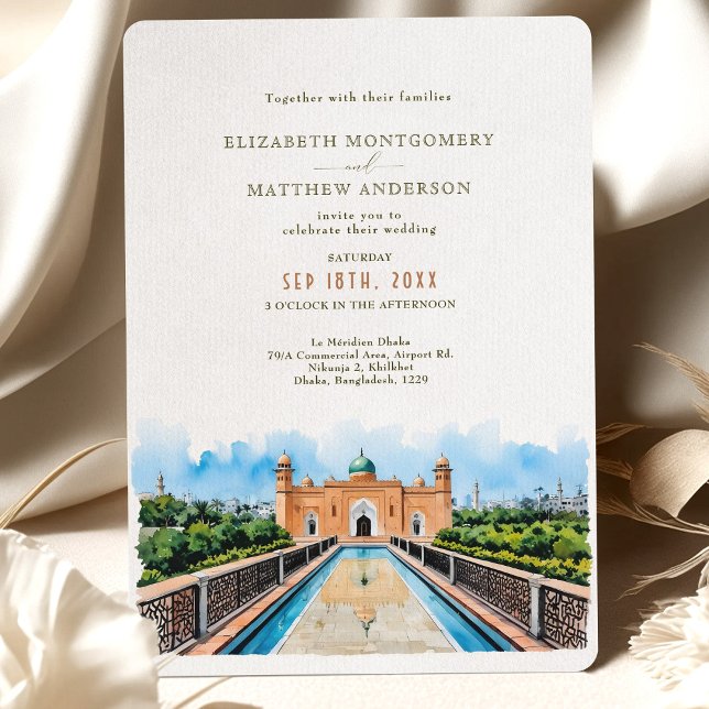 Dhaka Mosque Wedding Invitation Card (Creator Uploaded)