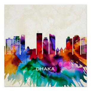 Dhaka Skyline Poster