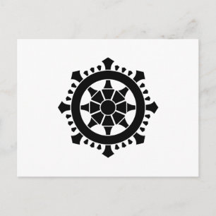 Dharma chakra postcard