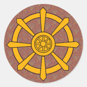 Dharma Wheel Classic Round Sticker