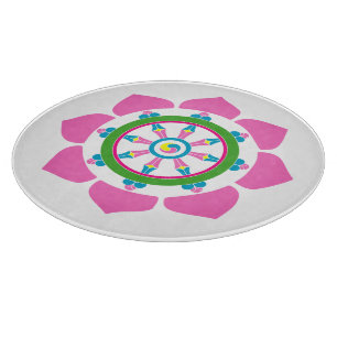 Dharma wheel cutting board