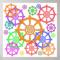 Dharma wheel poster