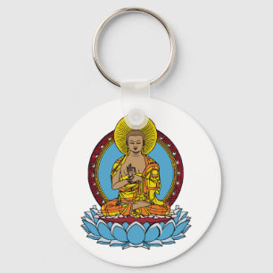 Dharmachakra Buddha Key Ring