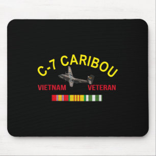 Dhc-4 Caribou Aeroplane Vietnam Veteran C 7 Caribo Mouse Pad