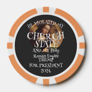 DHS CBP Liar Trump Church State Holy Empire USA 3 Poker Chips