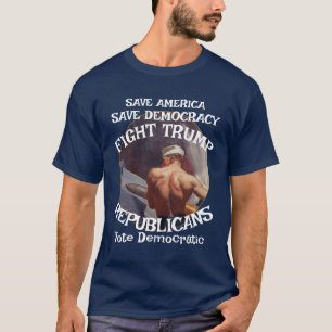DHS FBI CBP Gavin Newsom President Democratic x T-Shirt