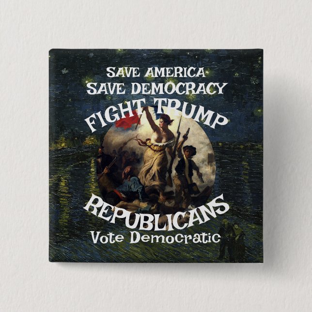 DHS FBI CBP Iran War Bombing War Crimes President 15 Cm Square Badge (Front)