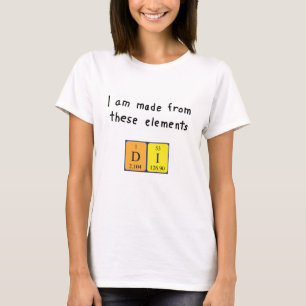 Di periodic table name shirt 7