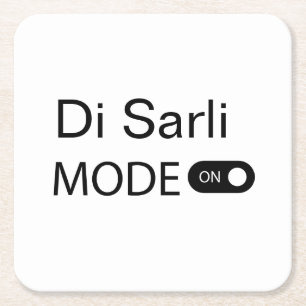 Di Sarli mode funny Tanguero Tango Marathon Square Paper Coaster