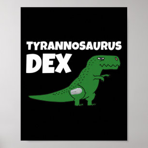 Dia-Be-Tees Tyrannosaurus Dex Diabetes Awareness Poster
