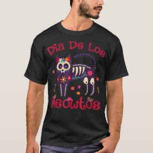 Dia de Los Meowtos  Muertos Sugar Skull Cat Day Of T-Shirt