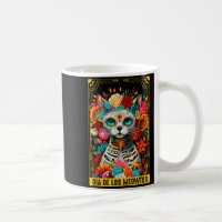 Dia De Los Meowtos Sugar Skull Cat Gift 