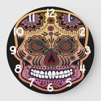 dia de los muertes large clock