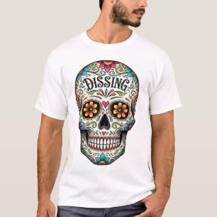 Dia de los muertes skull. Mexican Day of the Dead T-Shirt