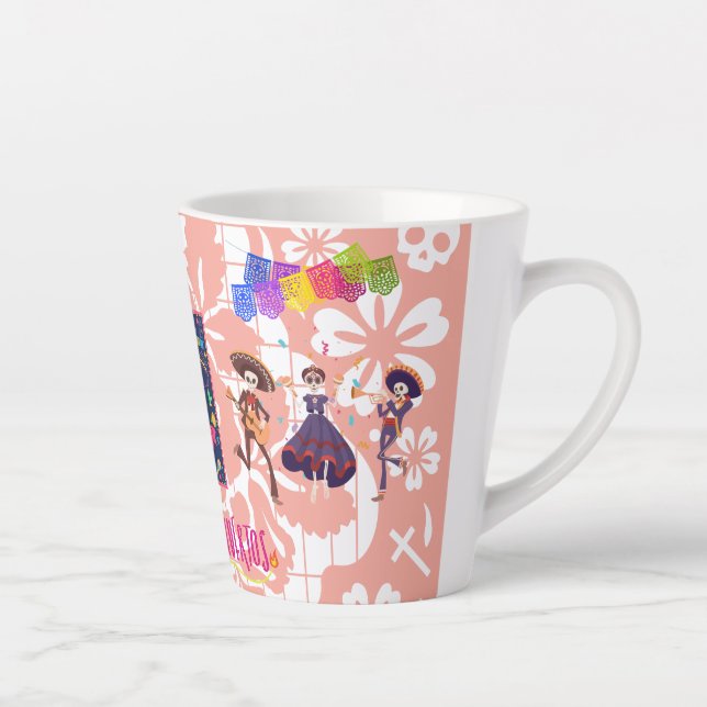 Dia De Los Muertos Band Mug (orange) (Right)
