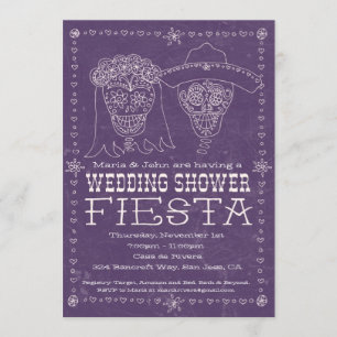 Dia de los Muertos Bridal Shower Invitation