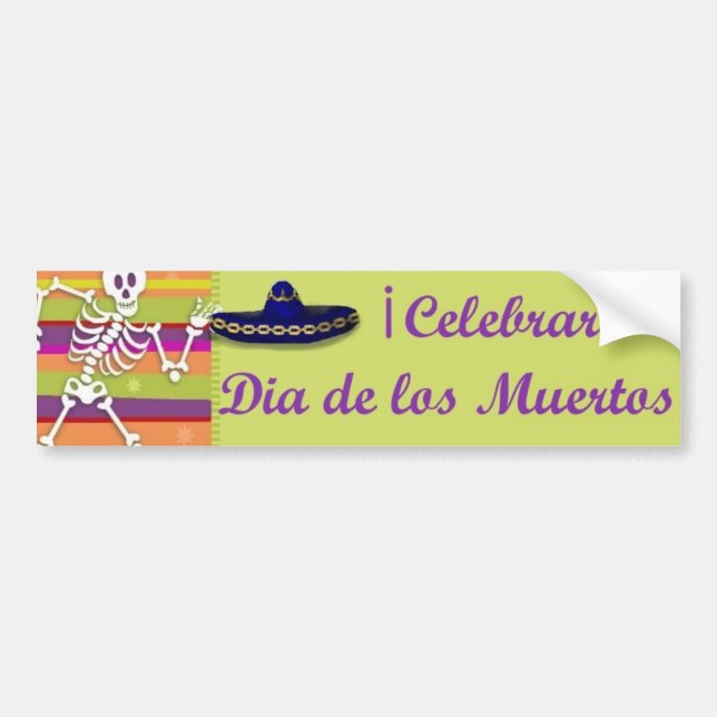 Dia de los Muertos bumpersticker Bumper Sticker (Front)