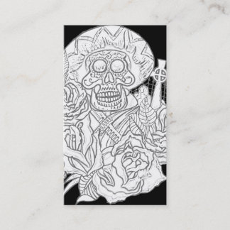 dia de los muertos business card