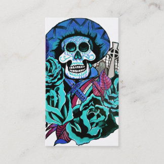 dia de los muertos business card