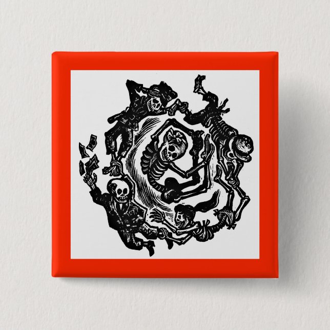 Dia de los muertos Button (Front)