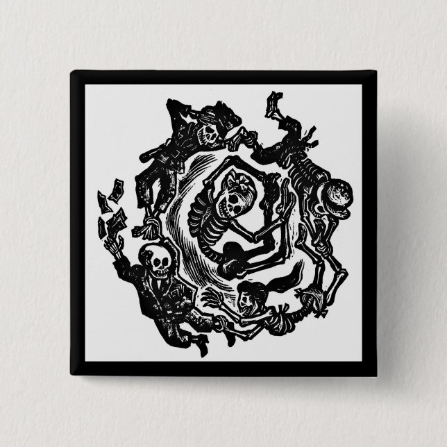 Dia de los muertos Button (Front)