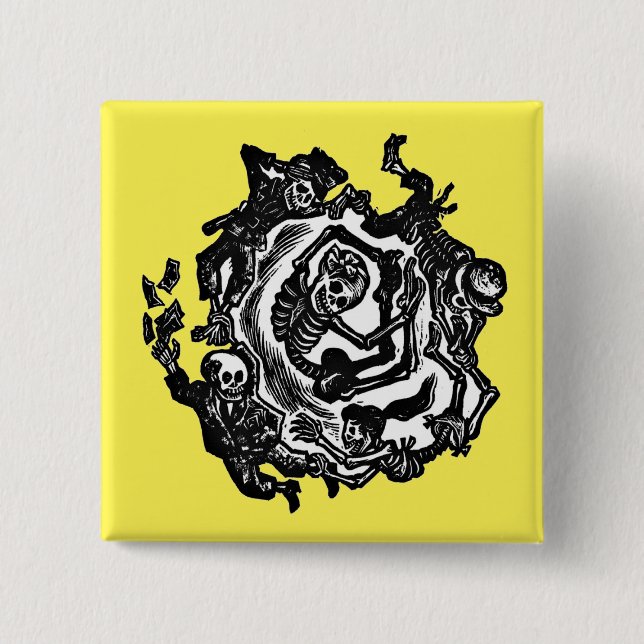 Dia de los muertos Button (Front)